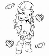 Rainbow Ruby Characters Coloring  Play Free Game Online sketch template