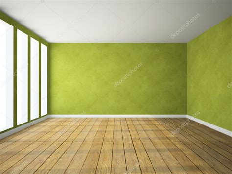 Empty room in green colour — Stock Photo © hemul75 #5467296