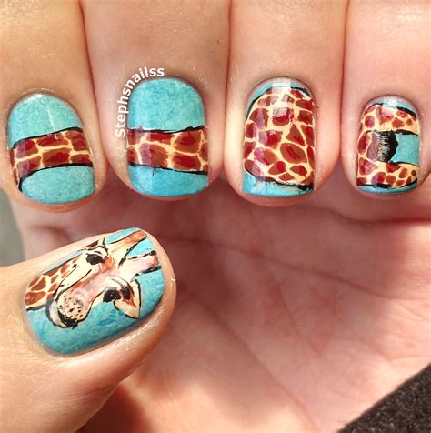 StephsNailss: Giraffe nails