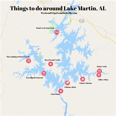 Map Of Lake Martin Alabama - Gabi Pammie