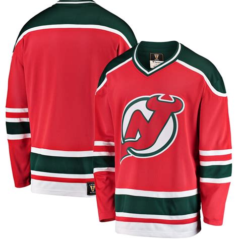 Men's New Jersey Devils Fanatics Branded Red Premier Breakaway Heritage ...