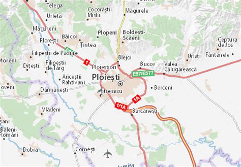 Mapa MICHELIN Ploieşti - plano Ploieşti - ViaMichelin