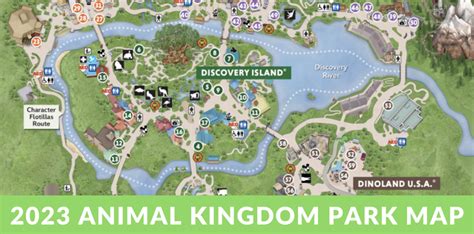 Animal Kingdom Map 2023 - Lula Sindee