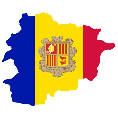 Andorra Map Flag | Free SVG