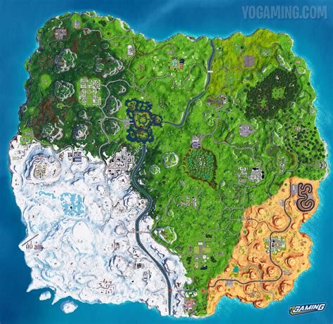 Fortnite Battle Royale Map Evolution – All Seasons and Patches – High Res