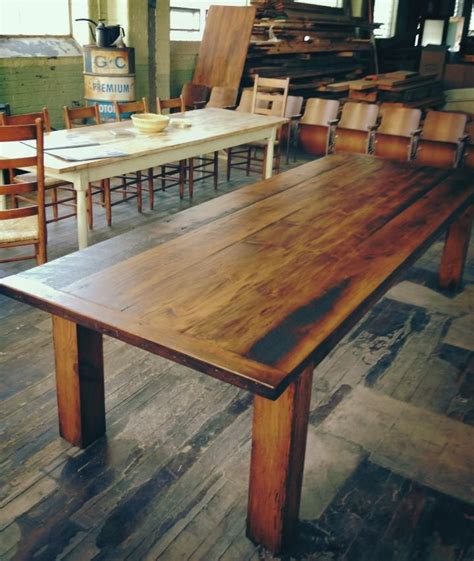 New Tavern 10 foot Reclaimed Antique wood Dining table by Mobili Farm ...