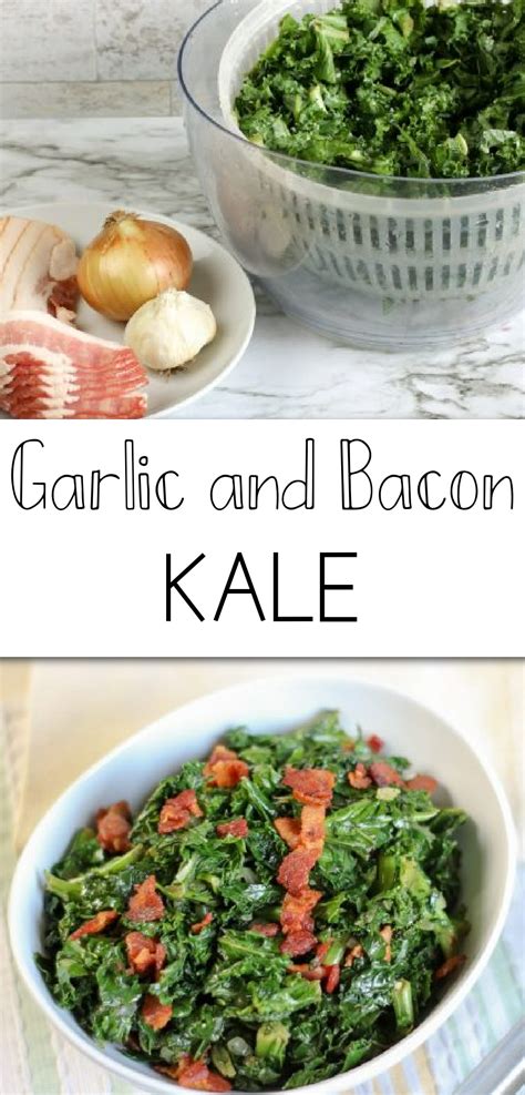 Garlic & Bacon Kale: Nutritious Meets Tasty