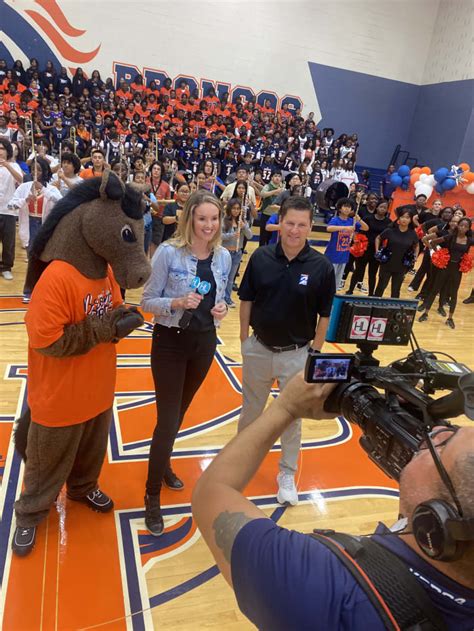 Celebrating Our Big Game Coverage at an Epic Pep Rally at George Bush High School!