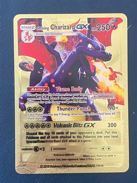 Mavin | Shining Charizard GX Gold Foil Pokemon Card 250hp