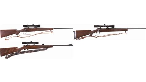 Three Bolt Action Rifles with Scopes | Rock Island Auction