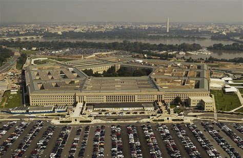 The corners of the Pentagon: it is pentagonal in shape