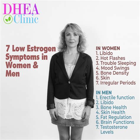 7 Low Estrogen Symptoms in Women & Men, Causes & Treatments - DHEA for Men & Women