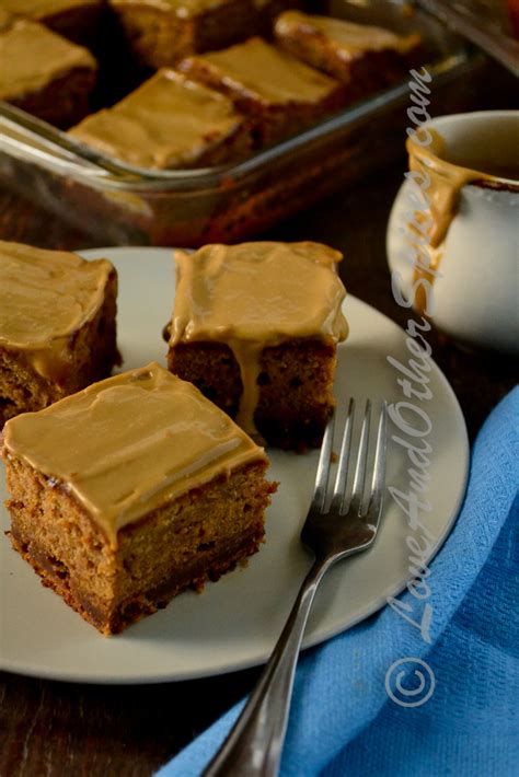 Moist Date Cake with Caramel Sauce - Love & other Spices