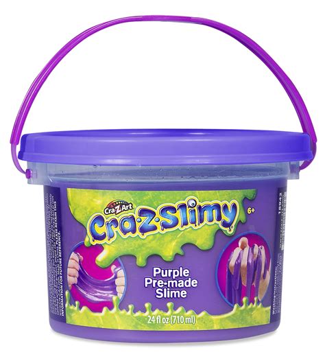 Cra-Z-Art Cra-Z-Slimy Pre-Made Purple Slime Bucket - Walmart.com - Walmart.com