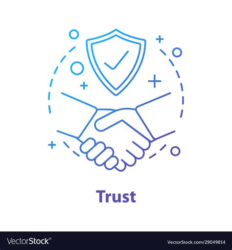 Trust concept icon Royalty Free Vector Image - VectorStock