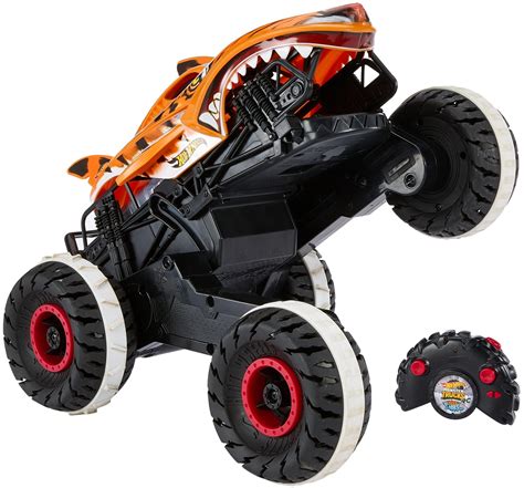 Buy Hot Wheels Rc Monster Trucks Unstoppable Tiger Shark in 1:15 Scale ...