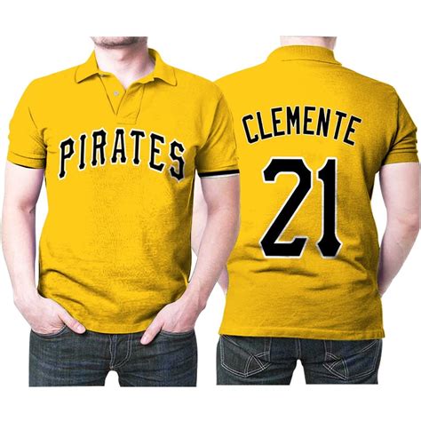 Pittsburgh Pirates Roberto Clemente #21 Mlb Great Player Baseball Team Logo Majestic Official ...