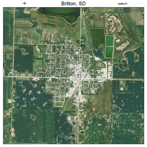 Aerial Photography Map of Britton, SD South Dakota