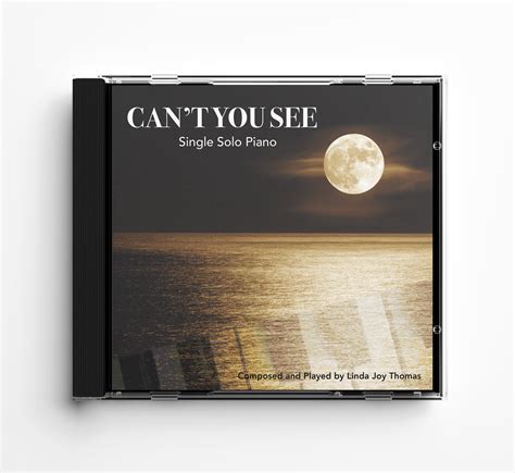 CAN'T YOU SEE Single Solo Piano Digital Download | Etsy