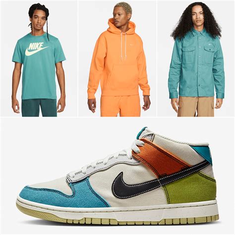 Nike Dunk Mid Pale Ivory Multi Color Shirts Clothing Outfits