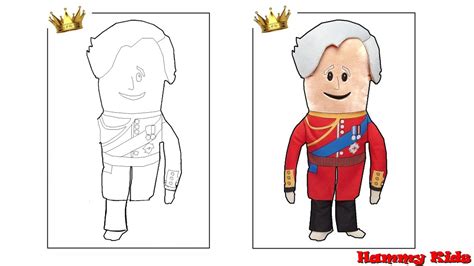 King Charles III - How To Draw & Colour King Charles 3rd - Drawings for ...