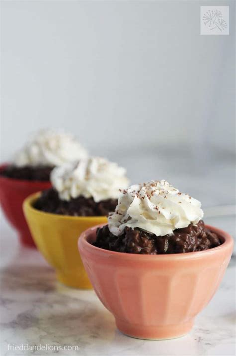 Chocolate Tapioca Pudding — Fried Dandelions — Plant Based Recipes