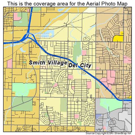 Aerial Photography Map of Del City, OK Oklahoma