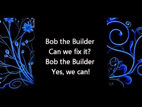 Bob The Builder Theme Lyrics