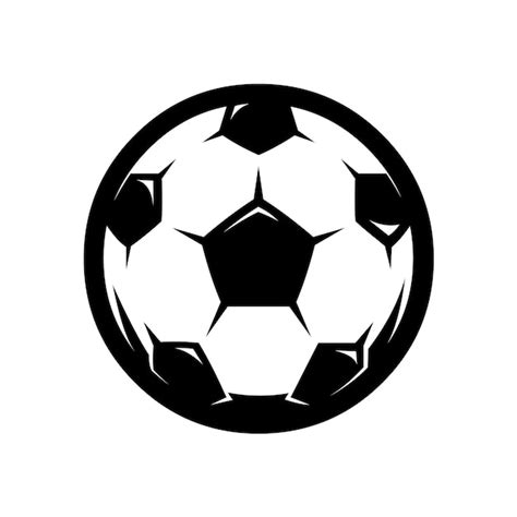 Premium Vector | Soccer ball football monochrome silhouette vector