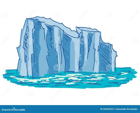 Iceberg stock vector. Image of hand, snow, travel, global - 36453253