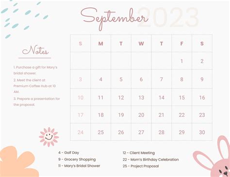 September 2023 Calendar Doc - Get Calendar 2023 Update