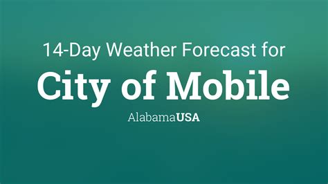 City of Mobile, Alabama, USA 14 day weather forecast