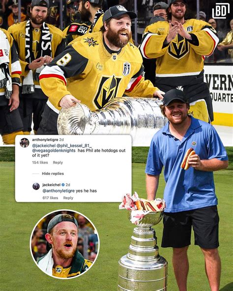 Andrew🕯️🦏🕯️ on Twitter: "RT @BarDown: Phil Kessel is loading the Stanley Cup with hot dogs again ...