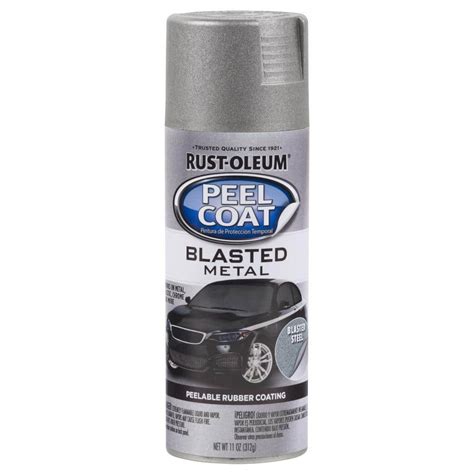 Rust-Oleum Automotive 11 oz. Peel Coat Blasted Metal Steel Peelable Rubber Coating Spray Paint ...