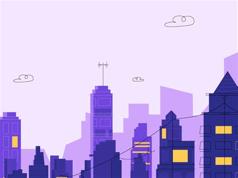 City animation and illustration by Wanda Arca on Dribbble