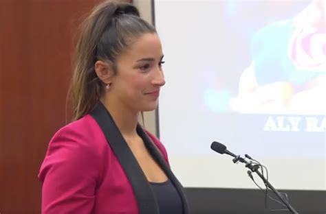 Aly Raisman calls out her abuser Larry Nassar in a powerful speech: 'The tables have turned ...