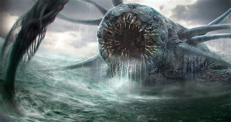 Monster from the Deep | Sea monster art, Concept art world, Monster concept art