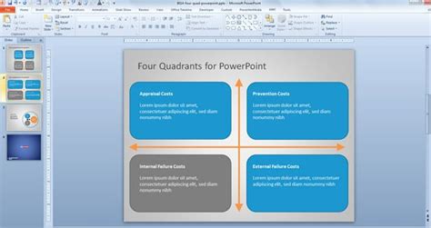 Free Four Quad Diagram for PowerPoint - Free PowerPoint Templates - SlideHunter.com