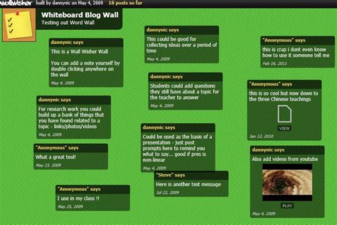 8 Online Noticeboards - Wallwisher and more