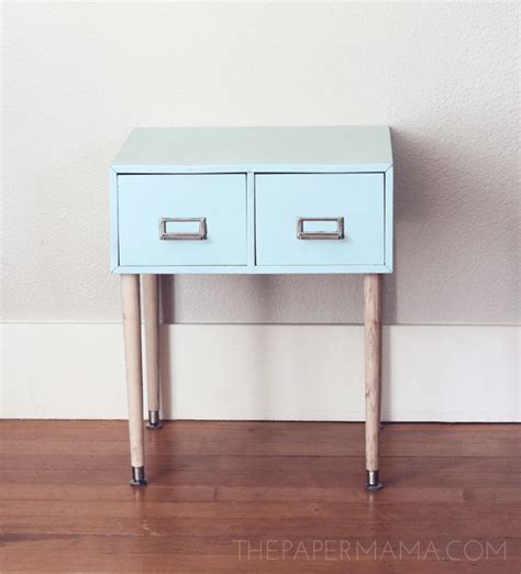 Filing Cabinet Side Table - Made from a repurposed file cabinet! | Diy table makeover, Diy ...