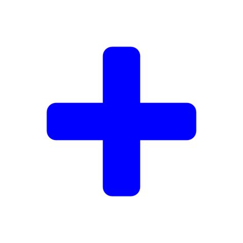 Blue Plus Icon #241409 - Free Icons Library