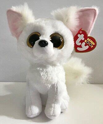 TY PHOENIX WHITE FENNEC FOX 6" BEANIE BOOS (2020) -NEW W/TAG*SUPER ...