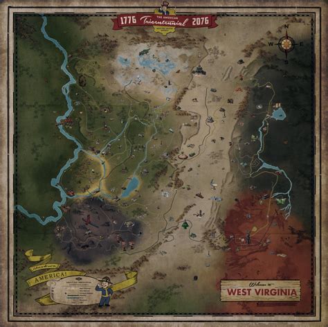 Fallout 76's Map Revealed, Four Times Larger Than Fallout 4's | Push Square