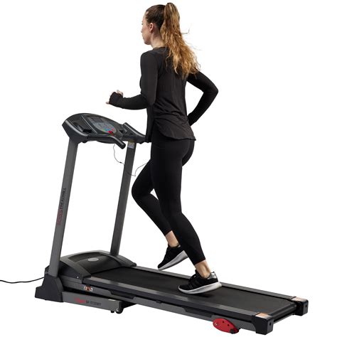 Sunny Health & Fitness Foldable Electric Smart Treadmill with ...