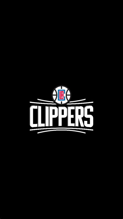 LA Clippers Logo on Black Background