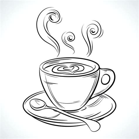 Coffee Cup Drawing | Free download on ClipArtMag