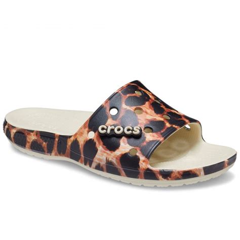 Crocs Classic Animal Print Slide Womens Sandals - Women from Charles ...