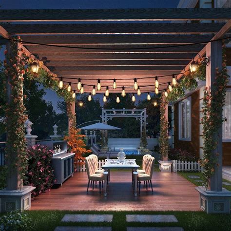 15 CREATIVE WAYS TO INSTALL LED PATIO STRING LIGHTS