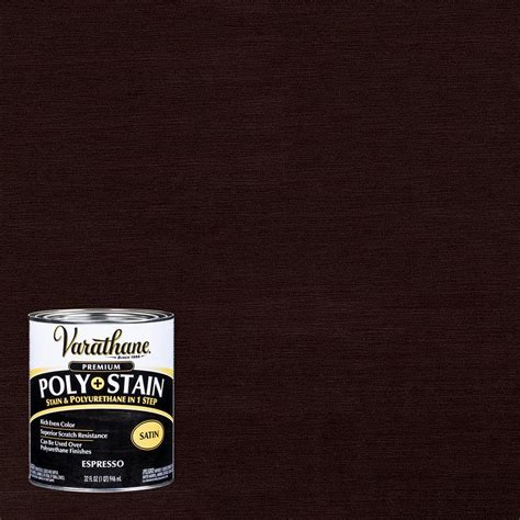 Varathane 1 qt. Espresso Satin Oil-Based Interior Stain and Polyurethane 339591 - The Home Depot