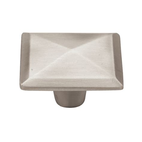 Shop Brainerd Brushed-Satin Pewter Square Cabinet Knob at Lowes.com